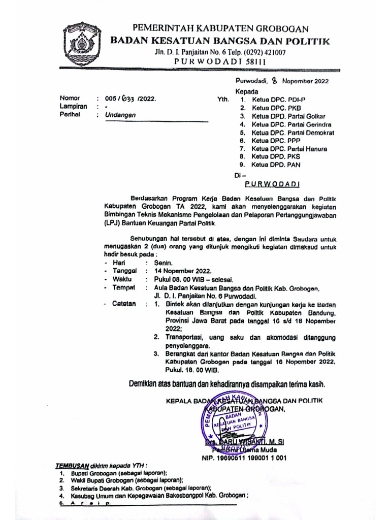 undangan banpol | PDF
