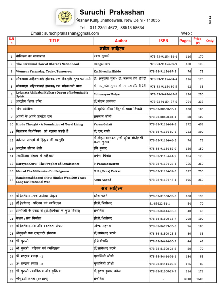 Suruchi Prakashan Catalogue | PDF