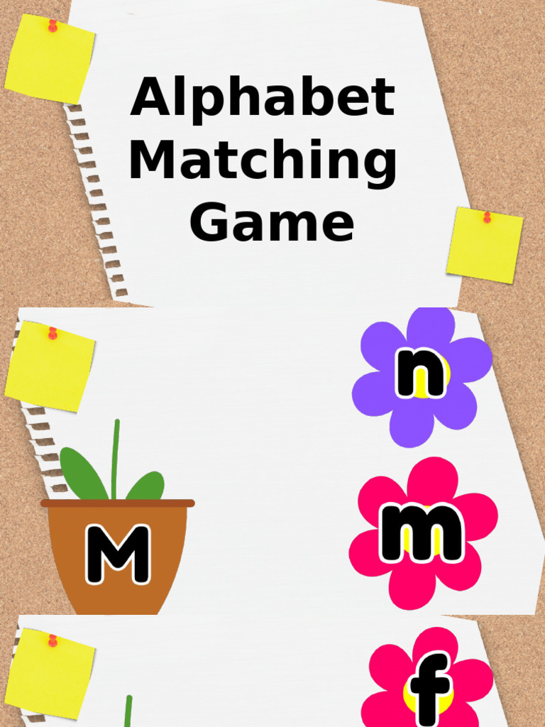 Alphabet Matching Game | PDF
