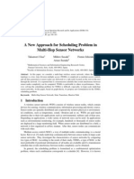 A New Approach For Scheduling Problem in Multi-Hop Sensor Networks