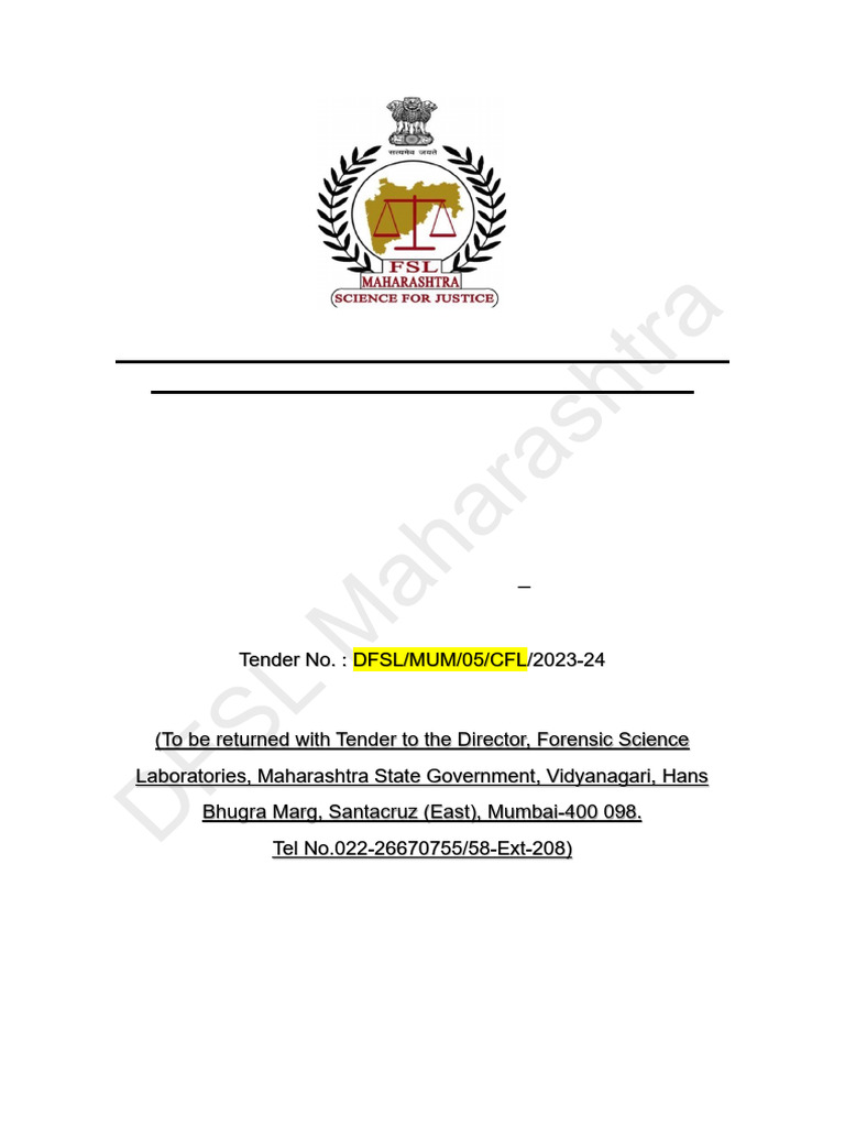 RFP for Forensic Lab Computerization | PDF | Software | Service Level ...