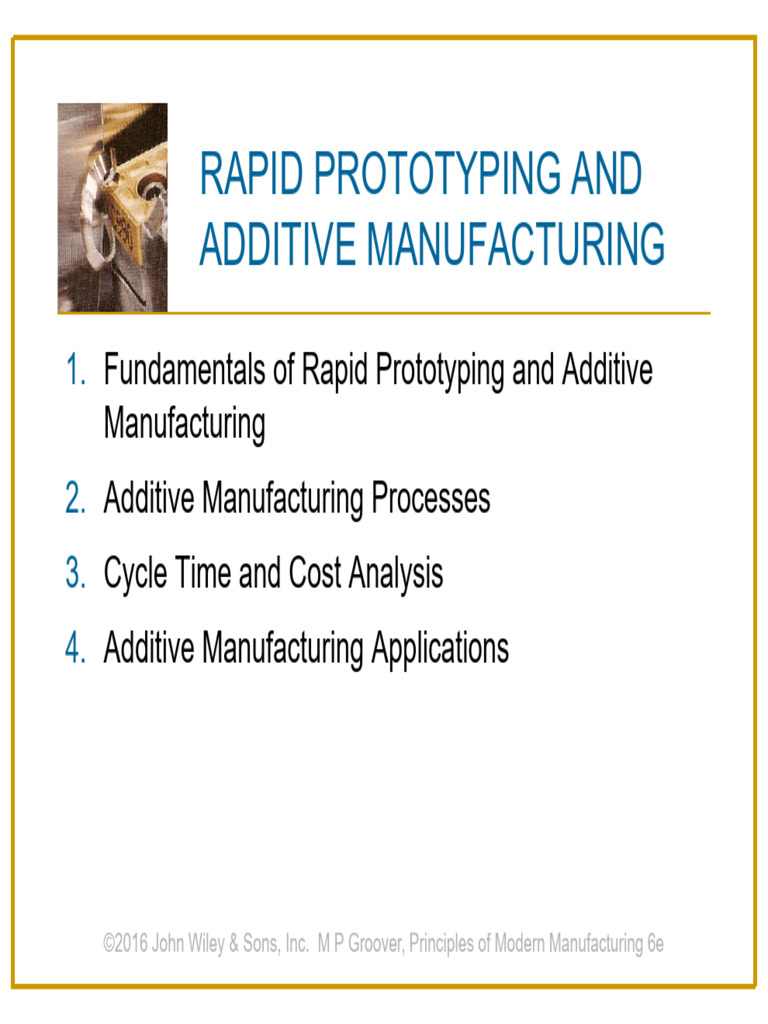 01 Rapid Prototyping(I) | PDF | 3 D Printing | Mechanical Engineering