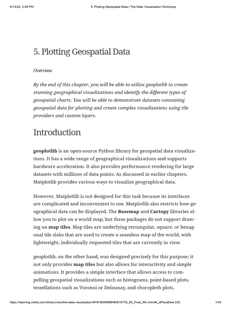 Geospatial Data Visualization with geoplotlib | PDF | Geographic ...