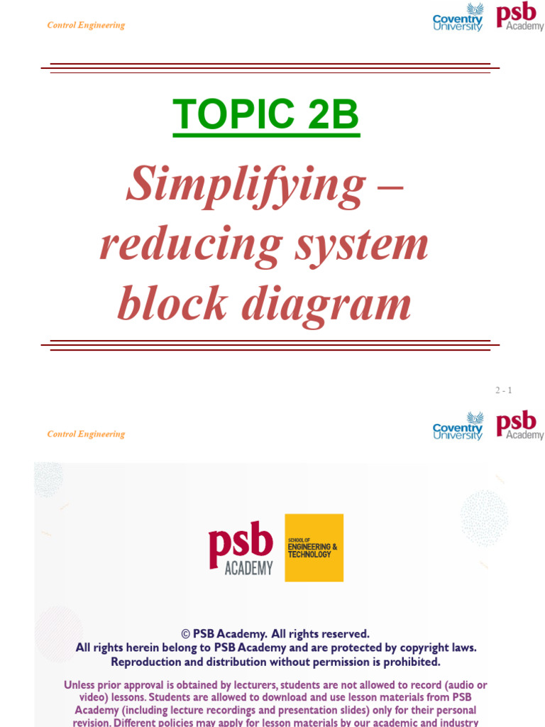 Block Diagram Simplification in Control Engineering | PDF | Control ...