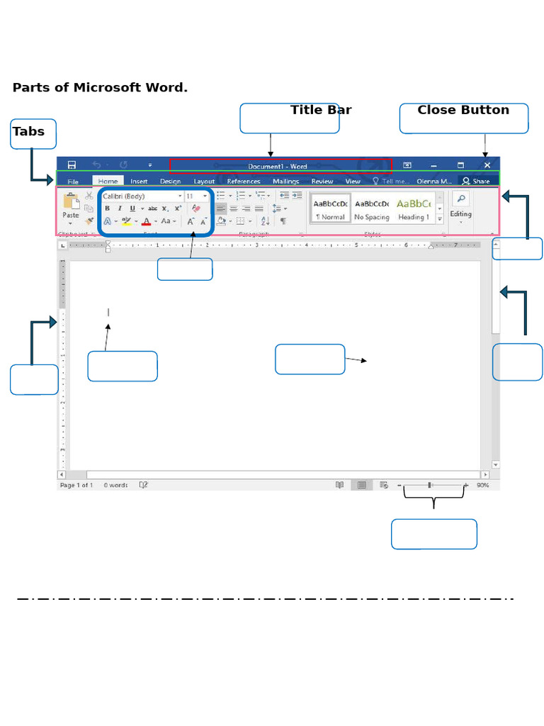 Microsoft Word Interface Components | PDF