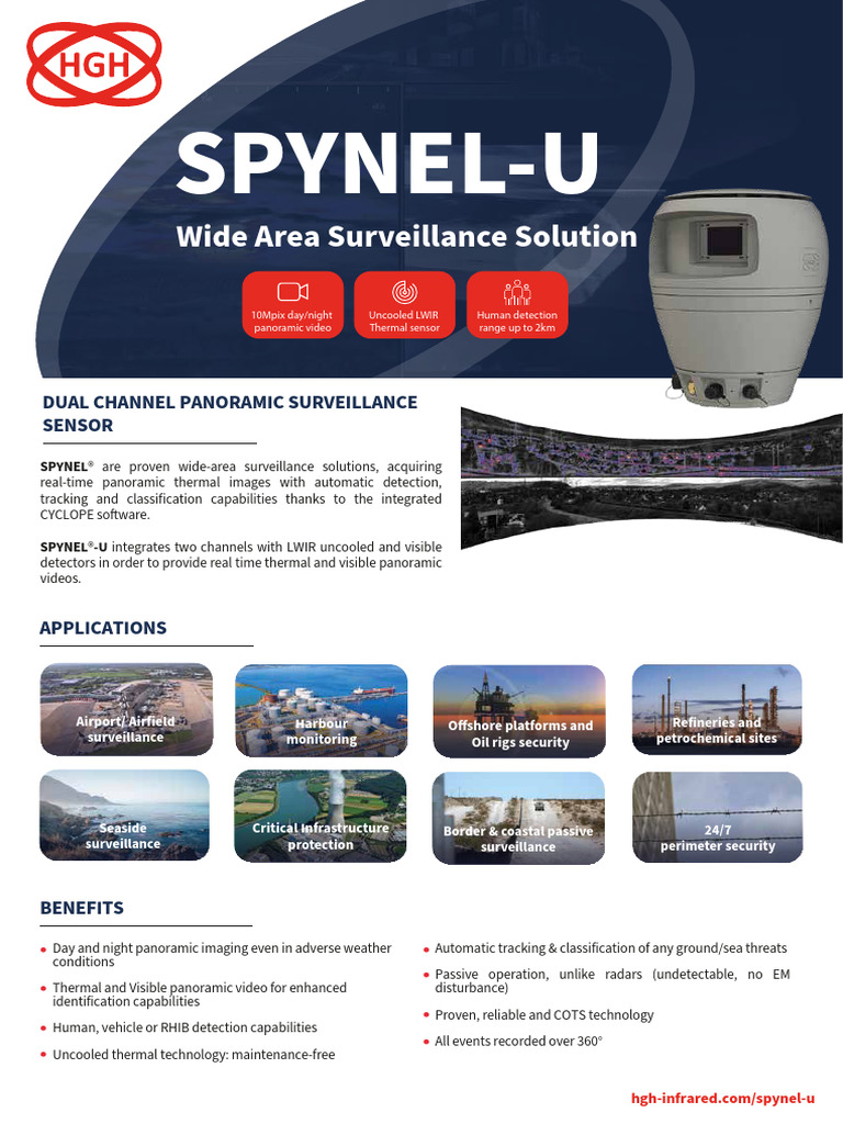 SPYNEL-U: Dual Channel Surveillance Sensor | PDF | Thermography | Infrared
