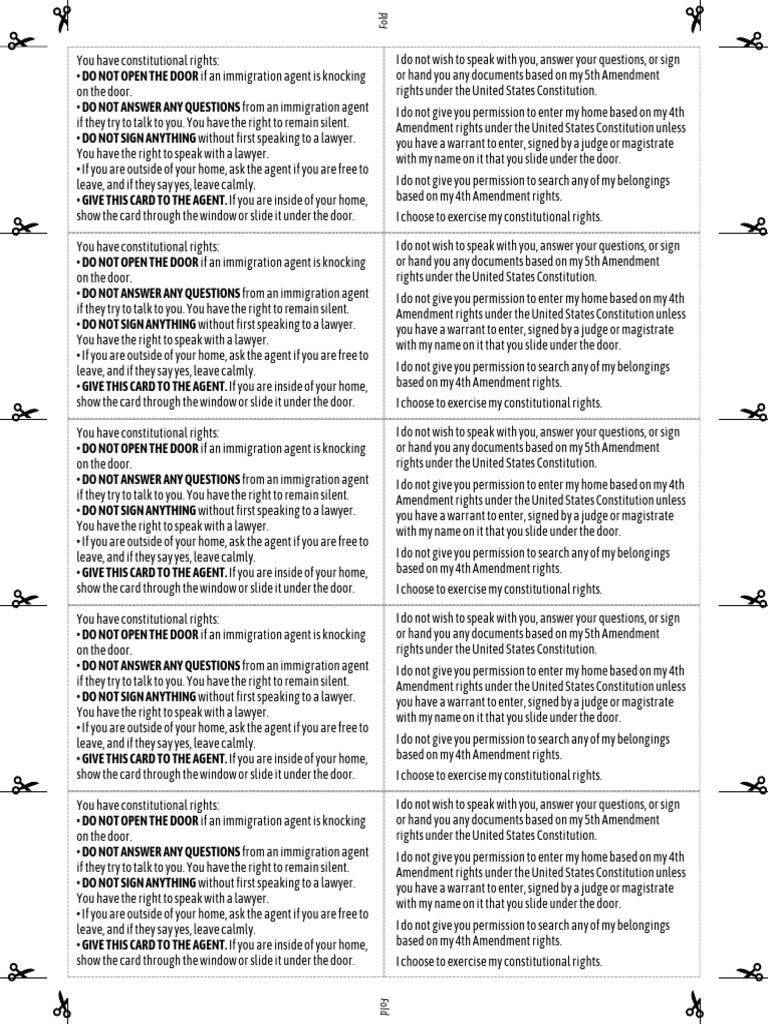 Know Your Constitutional Rights | PDF | Search Warrant | Fourth ...