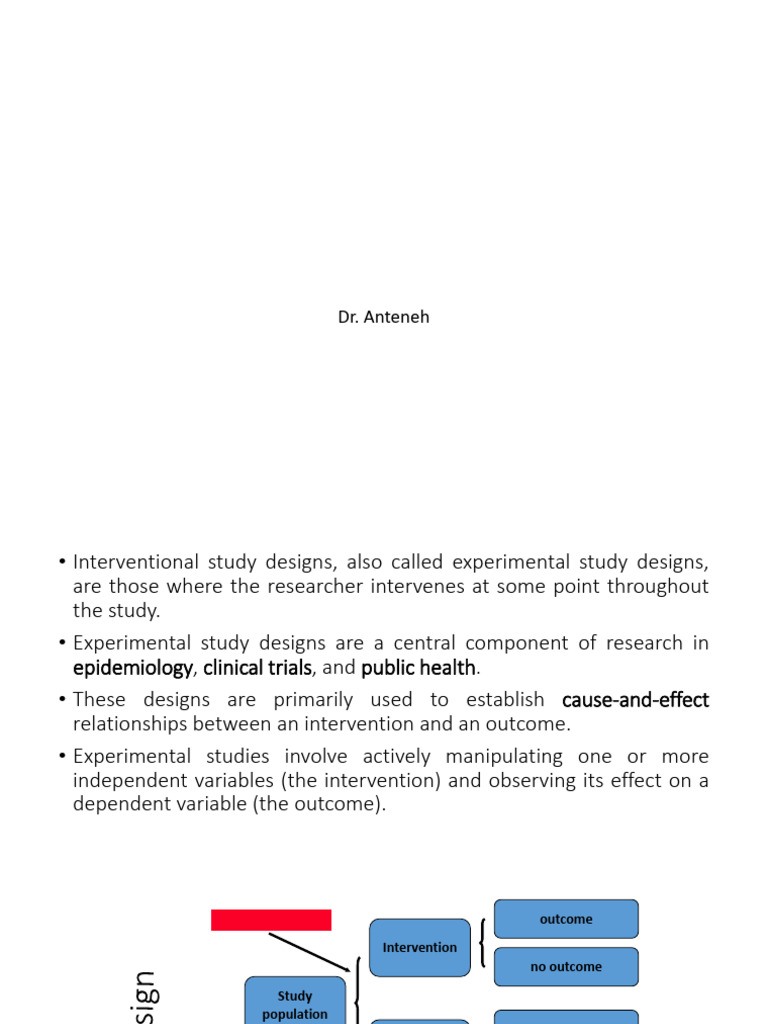 Interventional Studies | PDF | Randomized Controlled Trial | Experiment