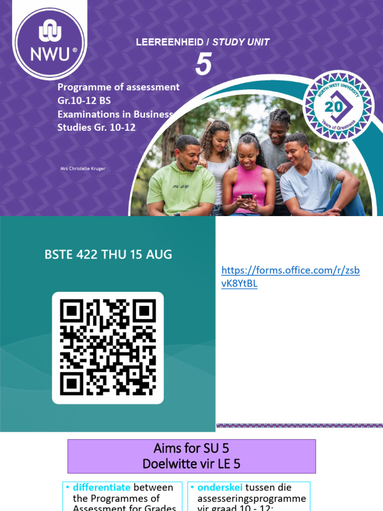 BSTE 422 SU 5 Assessment in BS 2024 | PDF | Learning | Cognitive Psychology