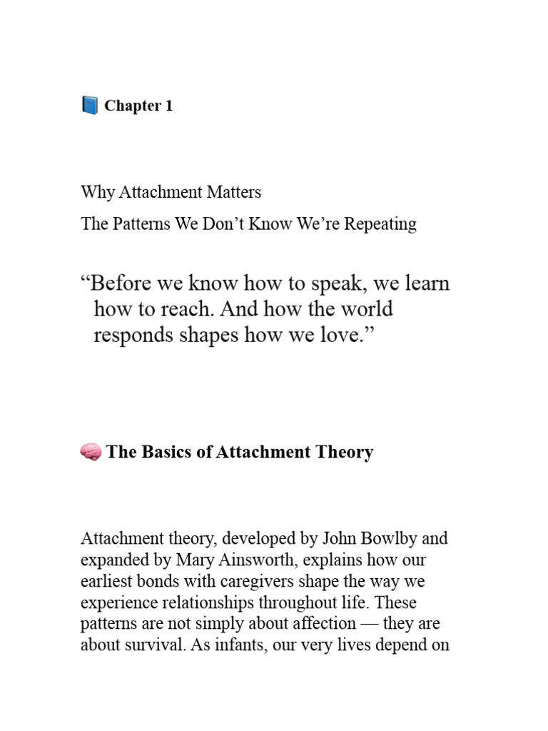 Understanding Attachment Styles | PDF | Attachment Theory | Intimate ...