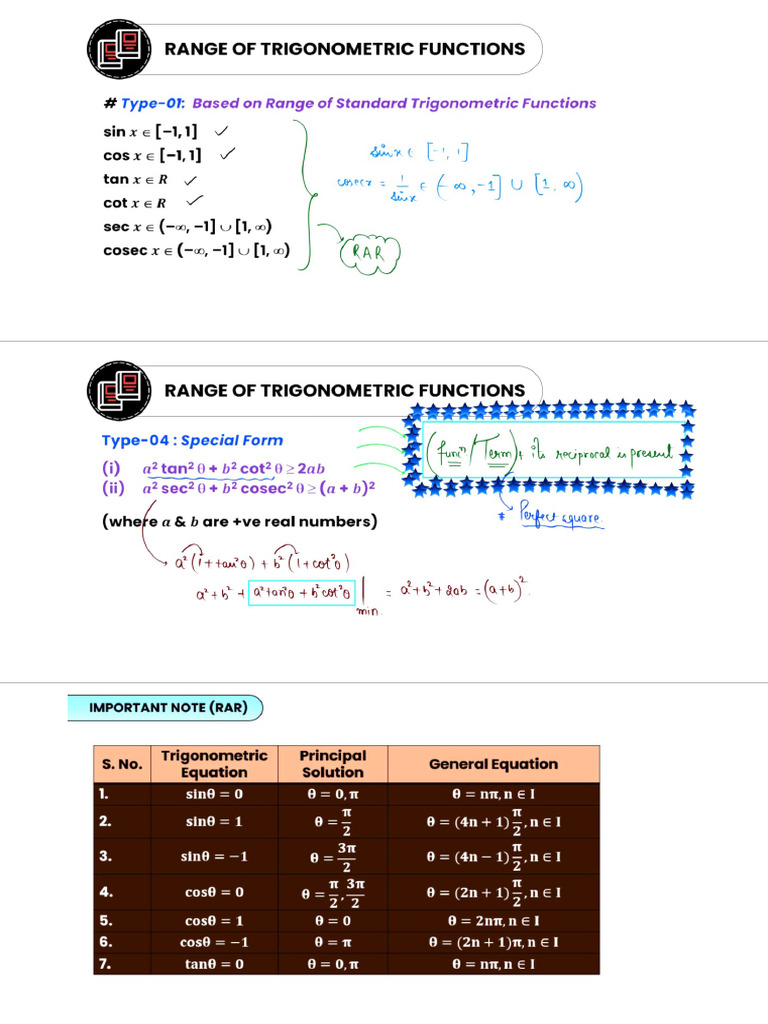 Trigo Eqns | PDF