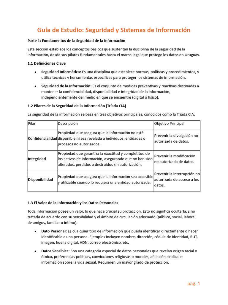 05 - Seguridad y Protección de La Información | PDF | Seguridad de ...