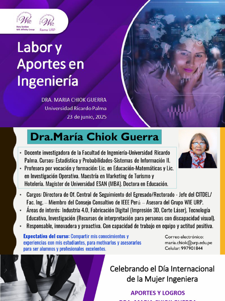 Logros de María Chiok en Ingeniería y WIE | PDF | Acuicultura ...