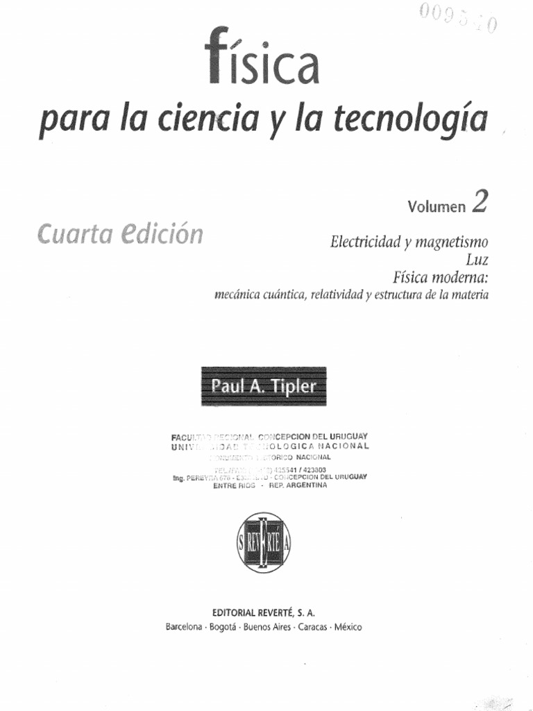 Física para La Ciencia y La Tecnología Volumen 2 - Paul Tipler - 4 ...