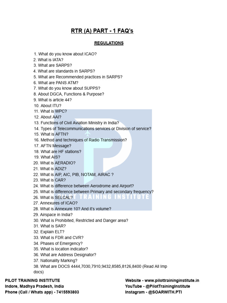 RTR Part 1_Topics_PTI(Previosuly Known as Part 2) | PDF | Antenna ...