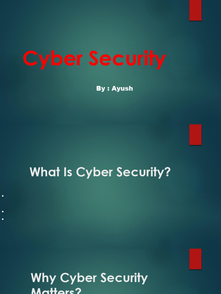 Essential Cyber Security Guide | PDF