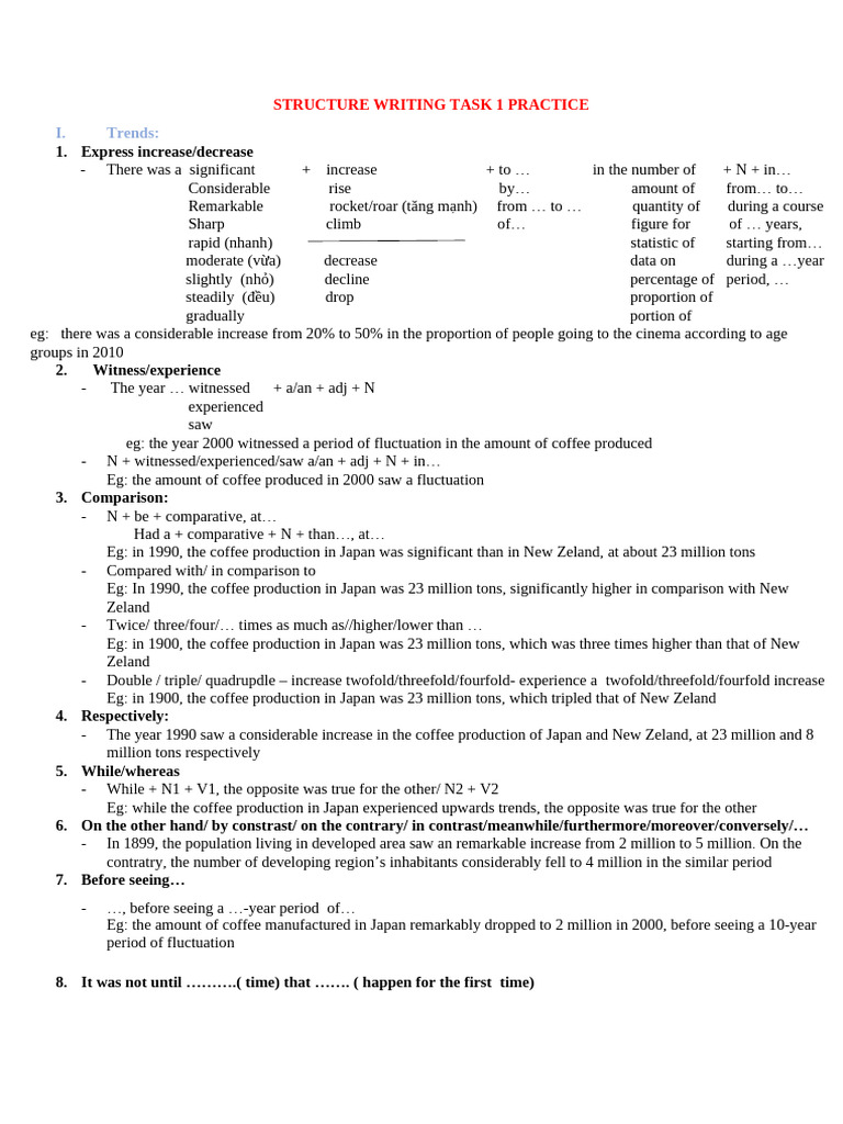Structure Writing Task 1 | PDF | Economies