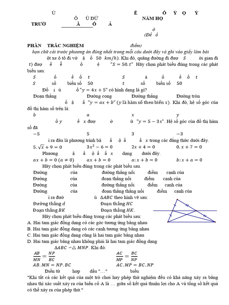 Toan8 TranQuocToan1 Deda Matran Thcstranquoctoan1.Td | PDF
