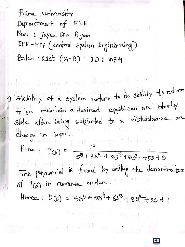 Control System Engineering | PDF