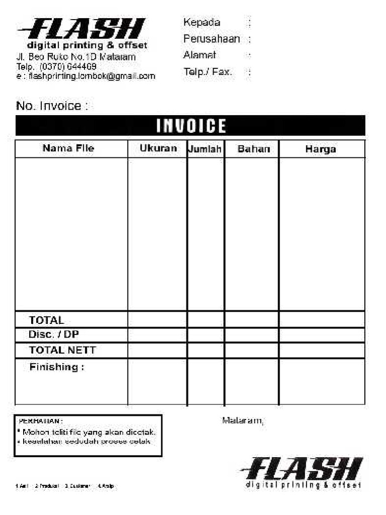 Nota Flash Copy | PDF