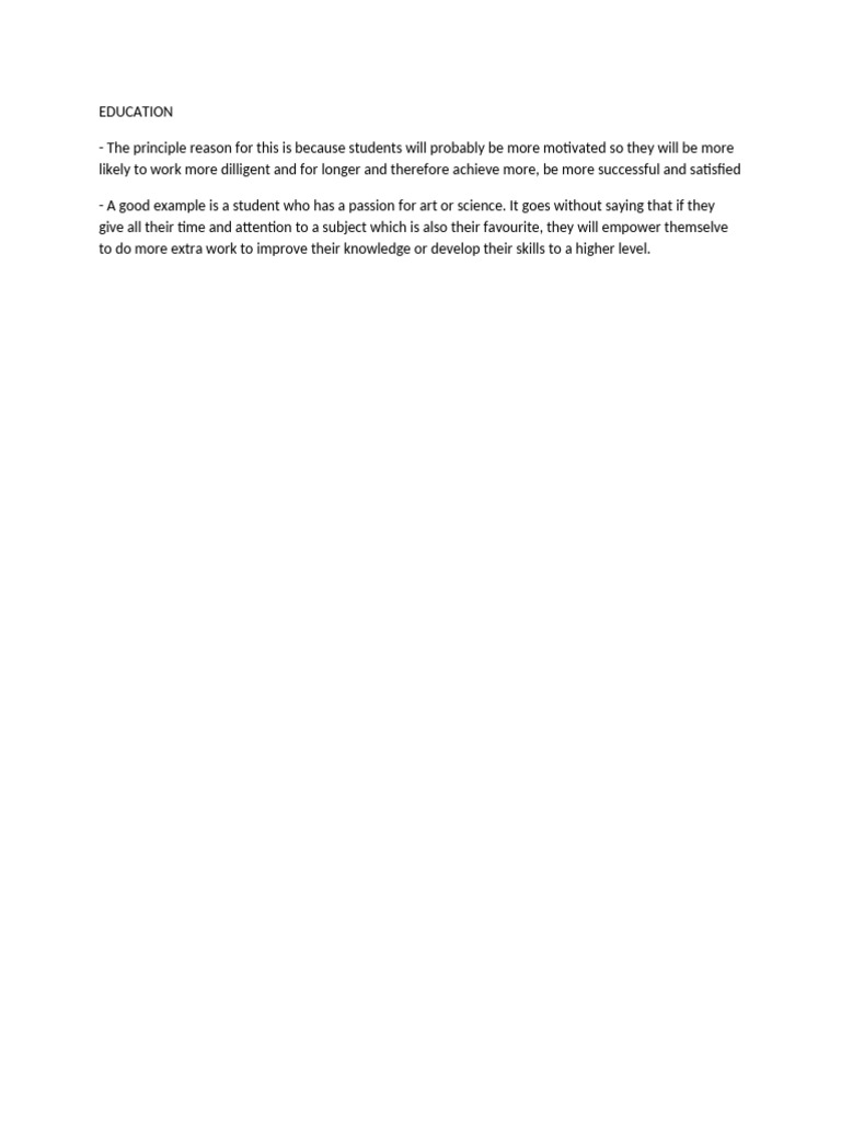 The Principle Reason for This is Because Students Will Probably Be More ...