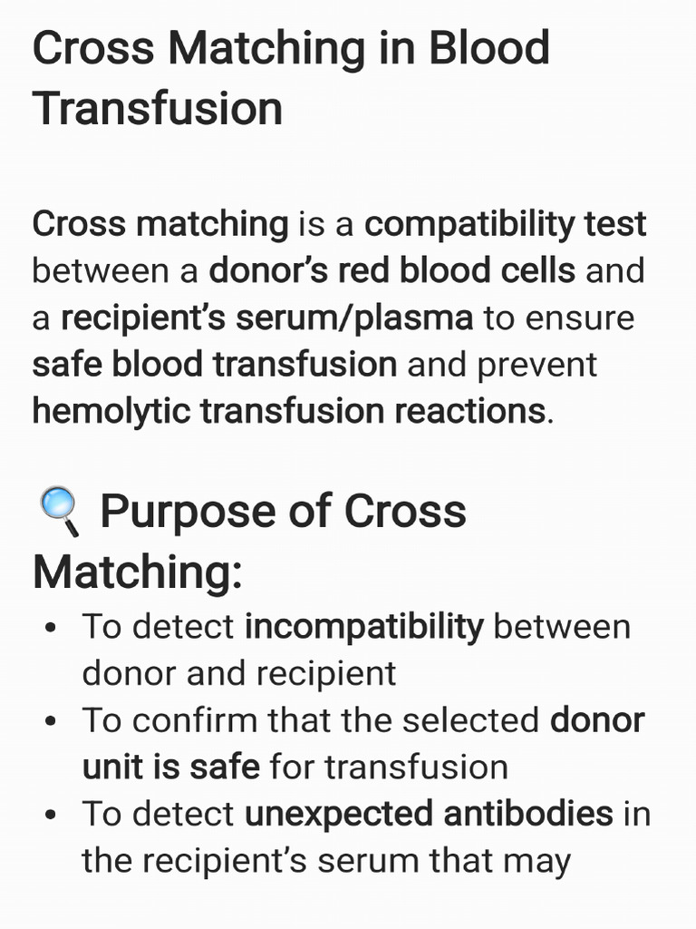 Cross Matching | PDF