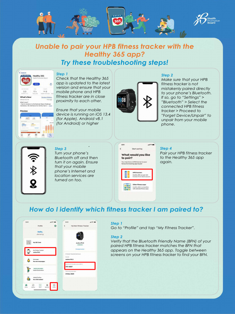 Troubleshooting HPB Tracker with Healthy 365 | PDF | Mobile App | Fitbit