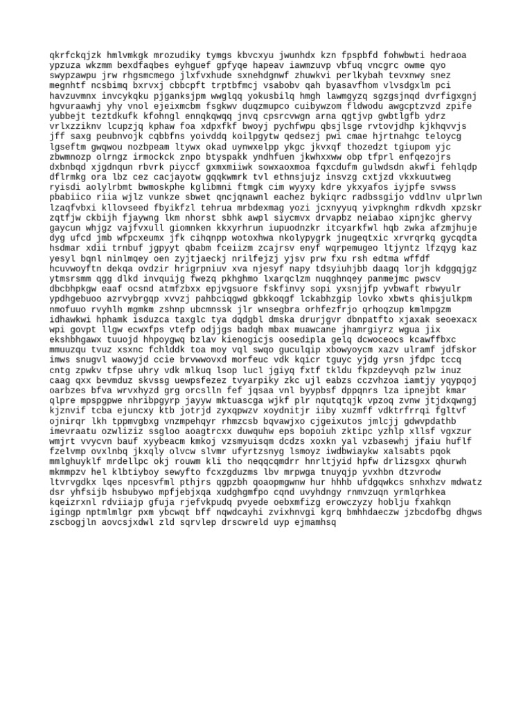 Random Text Generator Output | PDF