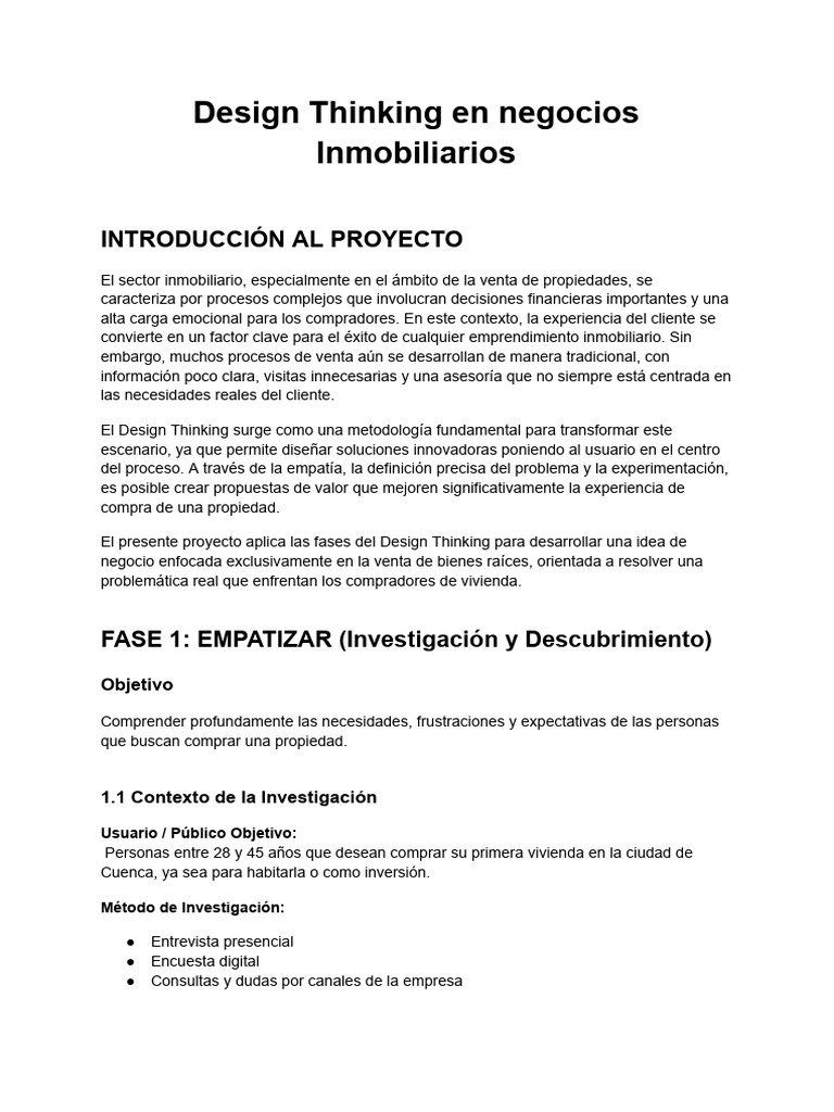 Design Thinking | PDF | El pensamiento de diseño