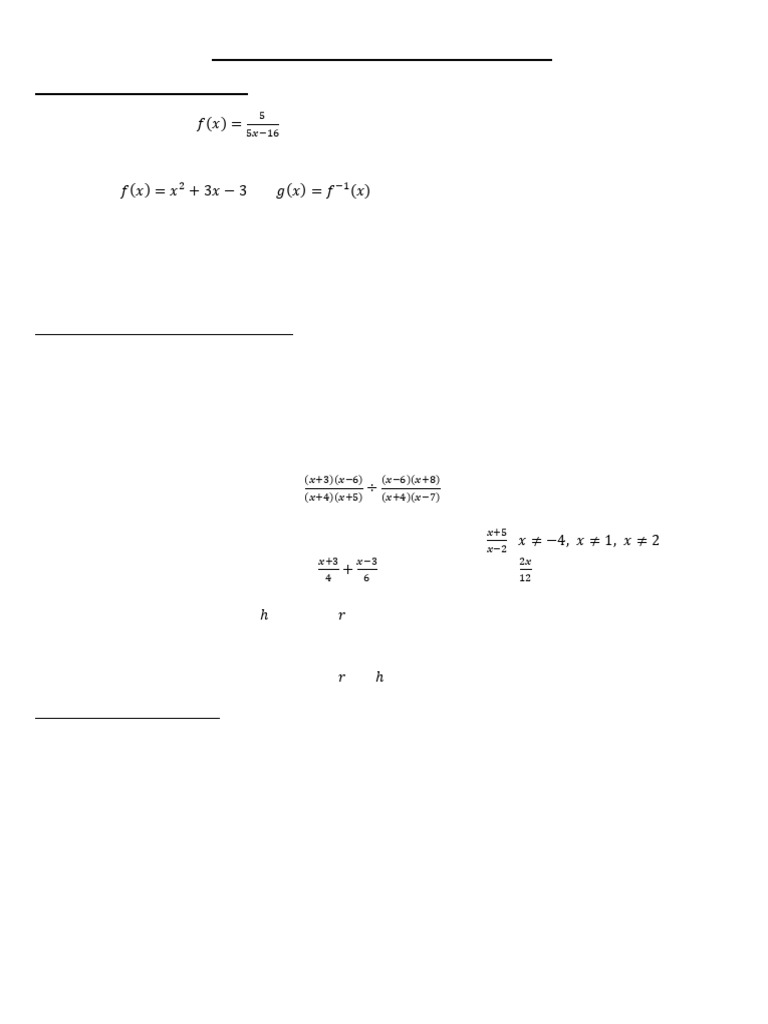MCR3U1 Oral Performance Task Questions | PDF | Function (Mathematics ...