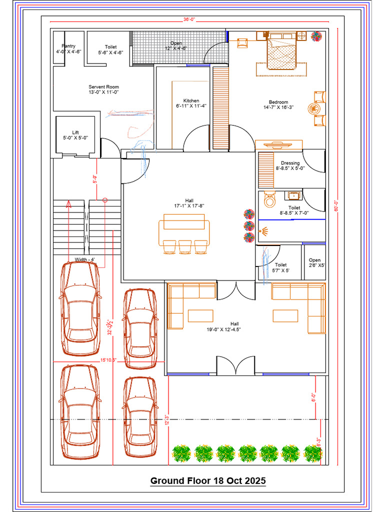 Ground Floor Layout Plan Details | PDF