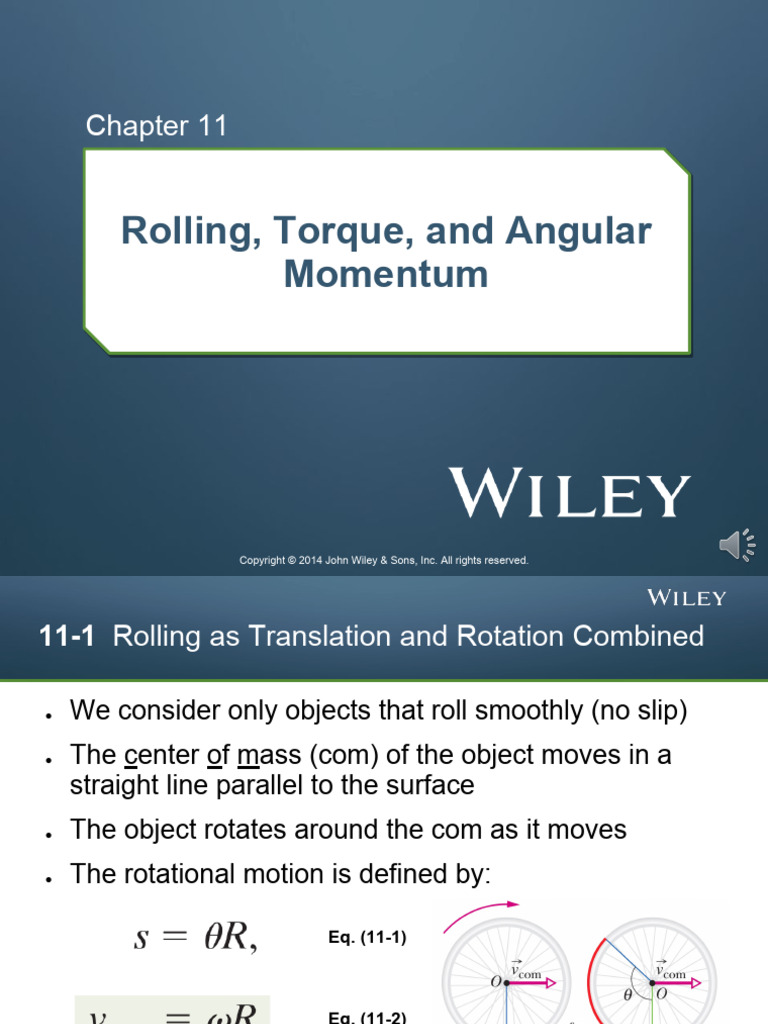 Rolling Motion and Angular Dynamics | PDF | Angular Momentum | Rotation