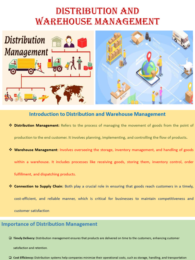 Distribution and Warehouse Management Guide | PDF | Warehouse | Inventory
