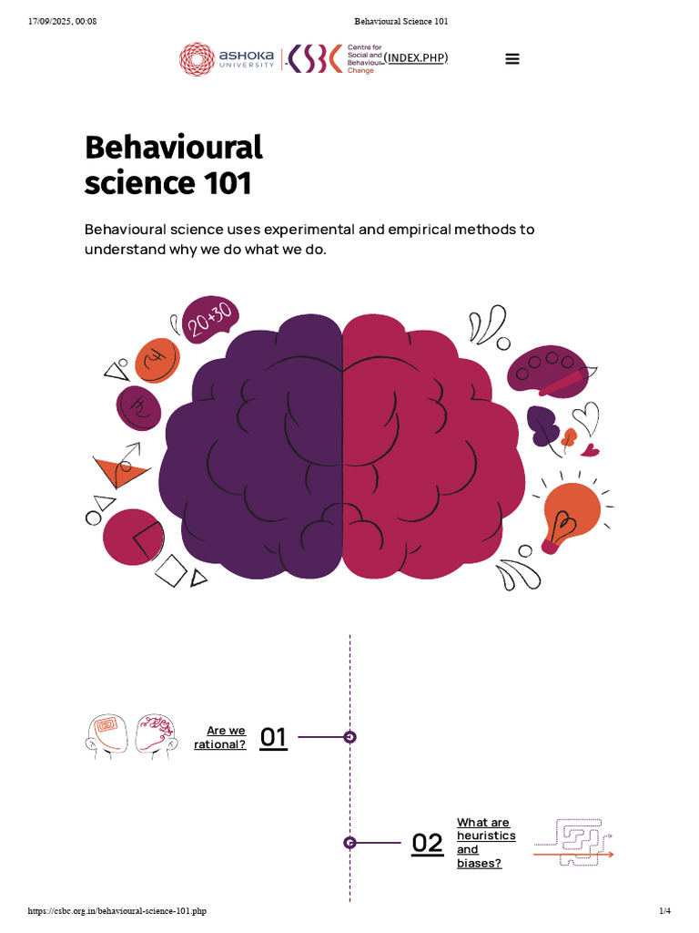 Understanding Behavioural Science Basics | PDF | Psychology | Science