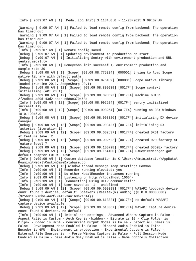 Medal Log Initialization Report | PDF | Graphics Processing Unit ...