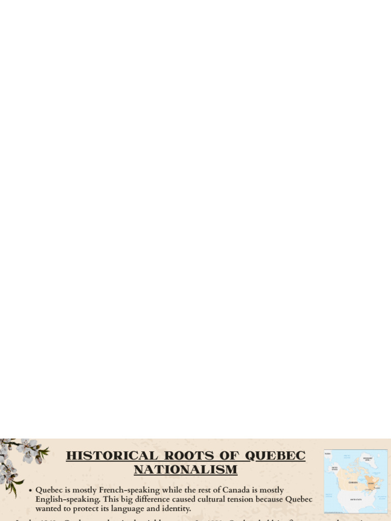 Historical Roots of Quebec Nationalism | PDF | Quebec | Political Science