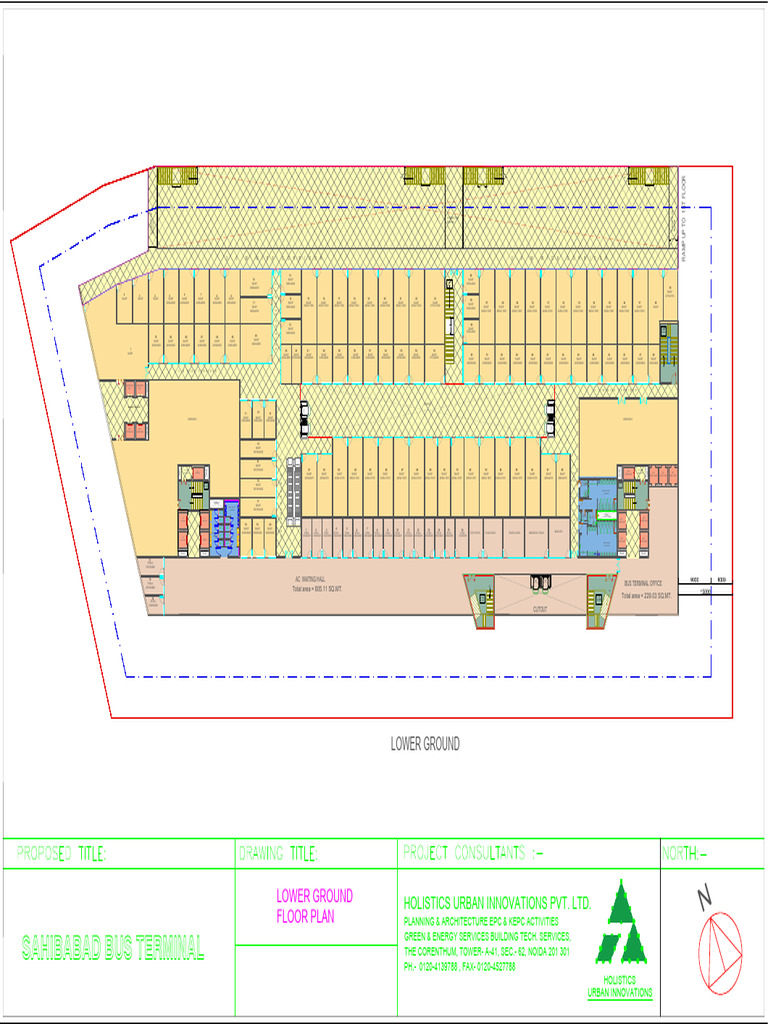 Sahibabad Bus Terminal Ground Floor Plan | PDF