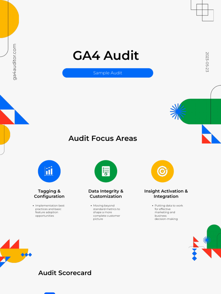 GA4 Audit Report: Data Integrity & Insights | PDF | Audit | E Commerce