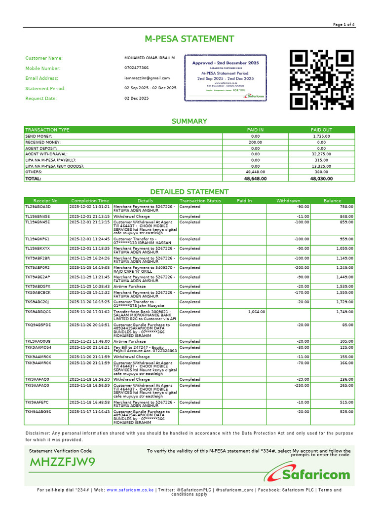 MPESA 21 | PDF | Financial Services | Finance & Money Management