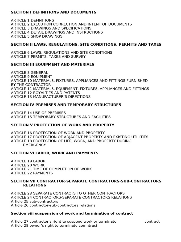 Construction Contract Guidelines | PDF