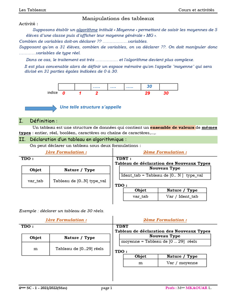 Introduction aux Tableaux en Python | PDF | Booléen | Python (Langage ...