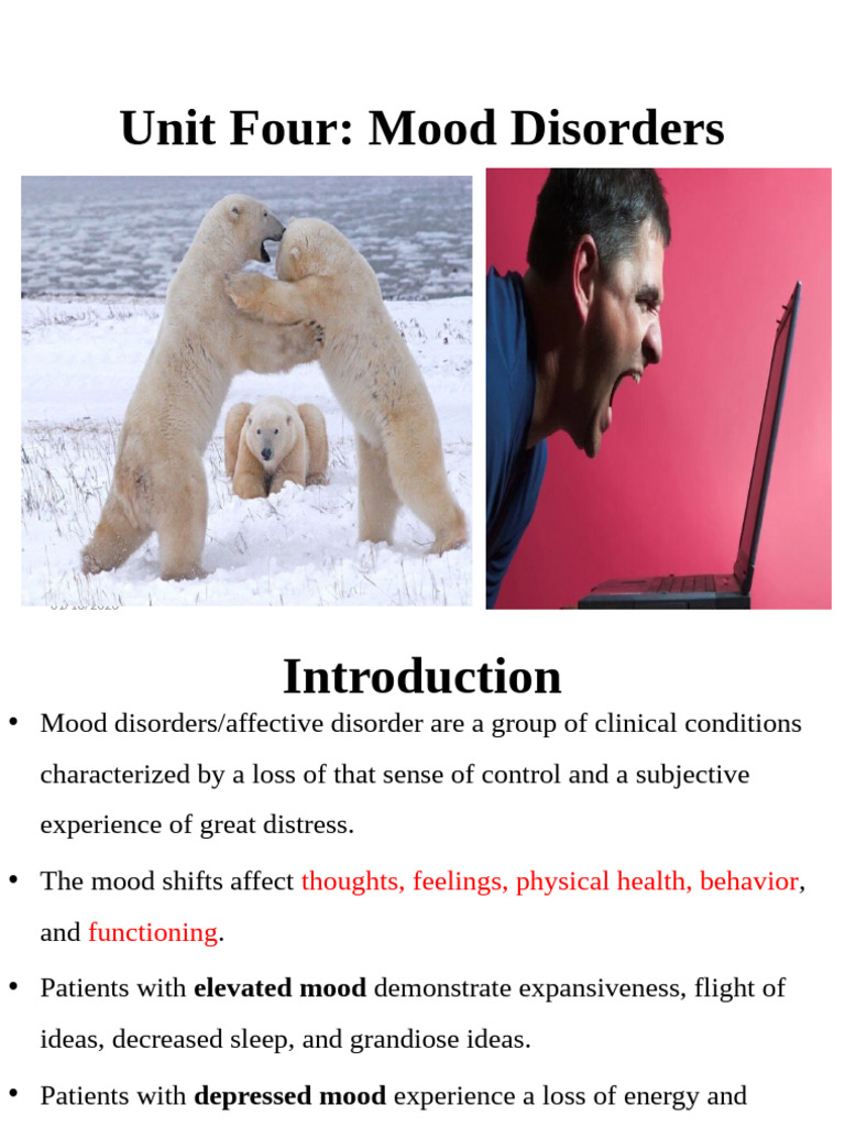 7 Unit Four Mood Disorders | PDF | Major Depressive Disorder | Mood ...