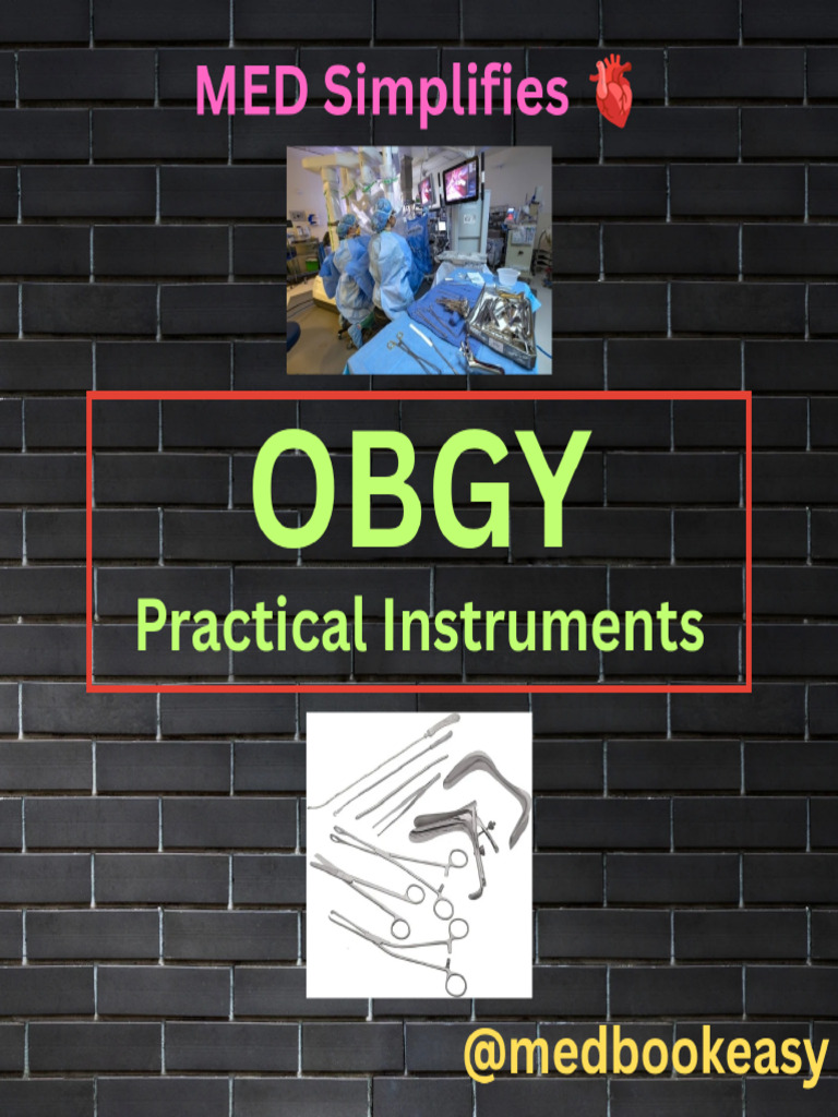 OBGY Instruments?‍??@medbookeasy | PDF | Uterus | Mammal Female ...