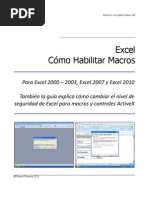 Download Cmo habilitar macros Excel by Rupert Parsons SN98315887 doc pdf