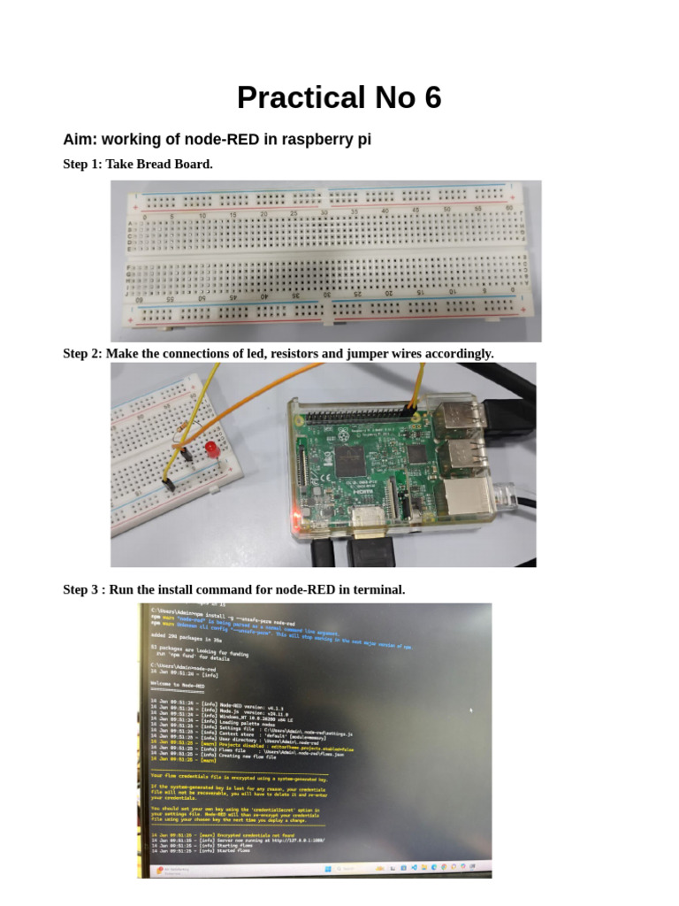 Iot Practical 6 | PDF