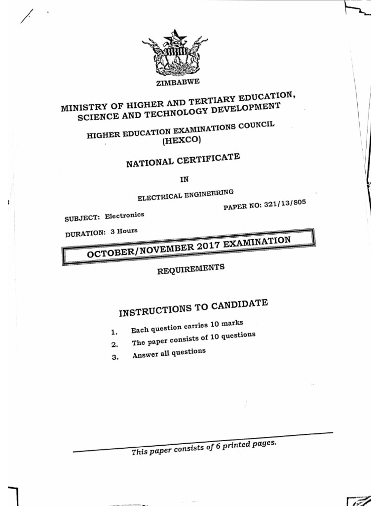 Electronics HEXCO Questions | PDF