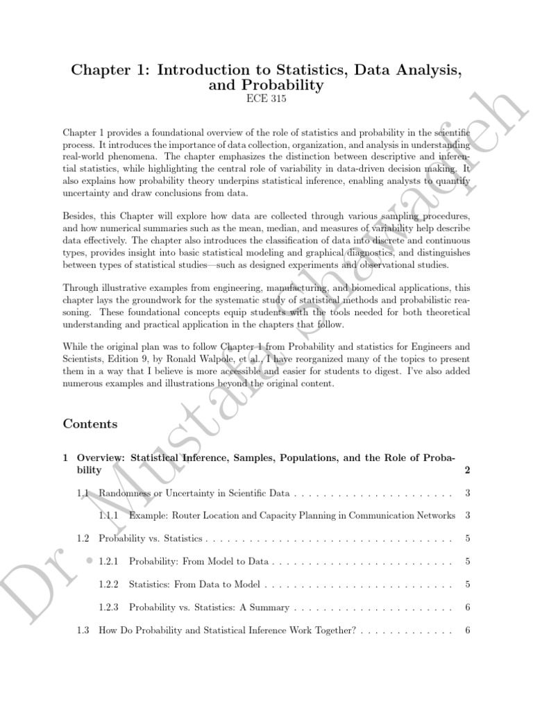 Introduction to Statistics and Probability | PDF | Statistics ...
