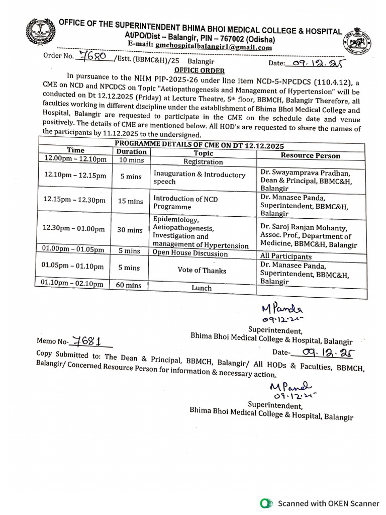 Programme Details of CME | PDF