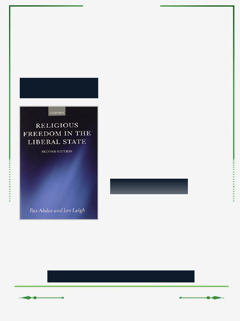 Religious Freedom in the Liberal State 2nd Edition Rex Ahdar ebook full ...