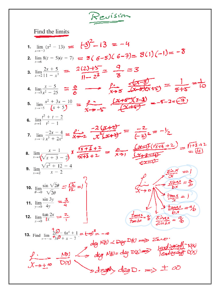 Calculus Extra Practice | PDF